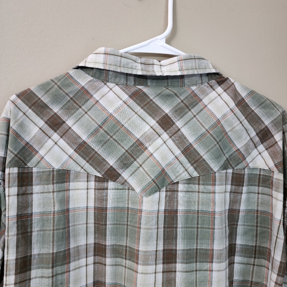 Wrangler Size 3XL Western Vintage Casual  Pearl Shirt Longsleeves. Cowboy, Ranch - Picture 7 of 9